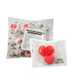 Doble corazon rosa marshmallow 18 g (18 ud) Sidral